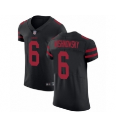 Men's San Francisco 49ers #6 Mitch Wishnowsky Black Alternate Vapor Untouchable Elite Player Football Jersey