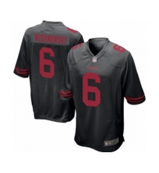 Men's San Francisco 49ers #6 Mitch Wishnowsky Game Black Football Jersey