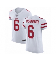 Men's San Francisco 49ers #6 Mitch Wishnowsky White Vapor Untouchable Elite Player Football Jersey