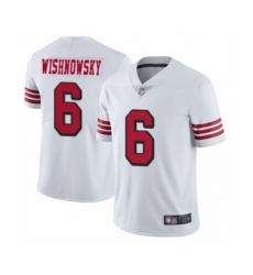Youth San Francisco 49ers #6 Mitch Wishnowsky Limited White Rush Vapor Untouchable Football Jersey