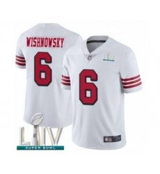 Youth San Francisco 49ers #6 Mitch Wishnowsky Limited White Rush Vapor Untouchable Super Bowl LIV Bound Football Jersey