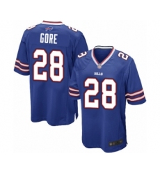 Men's Buffalo Bills #28 Frank Gore Game Royal Blue Team Color Football Jersey