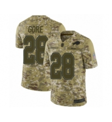Men's Buffalo Bills #28 Frank Gore Limited Camo 2018 Salute to Service Football Jersey