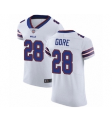 Men's Buffalo Bills #28 Frank Gore White Vapor Untouchable Elite Player Football Jersey