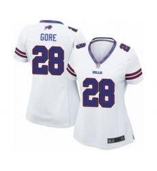 Women's Buffalo Bills #28 Frank Gore Game White Football Jersey