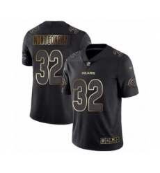 Men's Chicago Bears #32 David Montgomery Black Gold Vapor Untouchable Limited Football Jersey