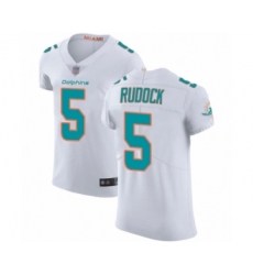 Men's Miami Dolphins #5 Jake Rudock White Vapor Untouchable Elite Player Football Jersey Men's Miami Dolphins #5 Jake Rudock White Vapor Untouchable Elite Player Football Jersey