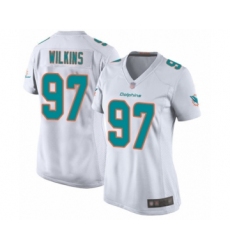 Women's Miami Dolphins #97 Christian Wilkins Game White Football Jersey
