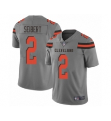 Youth Cleveland Browns #2 Austin Seibert Limited Gray Inverted Legend Football Jersey