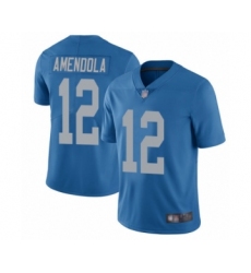 Men's Detroit Lions #12 Danny Amendola Blue Alternate Vapor Untouchable Limited Player Football Jersey
