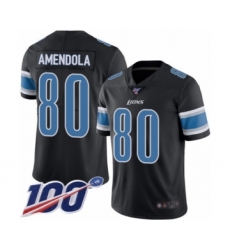 Youth Detroit Lions #80 Danny Amendola Limited Black Rush Vapor Untouchable 100th Season Football Jersey