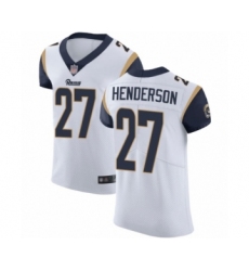 Men's Los Angeles Rams #27 Darrell Henderson White Vapor Untouchable Elite Player Football Jersey
