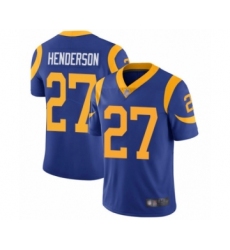 Youth Los Angeles Rams #27 Darrell Henderson Royal Blue Alternate Vapor Untouchable Limited Player Football Jersey