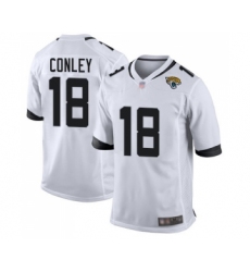 Men's Jacksonville Jaguars #18 Chris Conley Game White Football Jersey