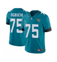 Men's Jacksonville Jaguars #75 Cedric Ogbuehi Teal Green Alternate Vapor Untouchable Limited Player Football Jersey