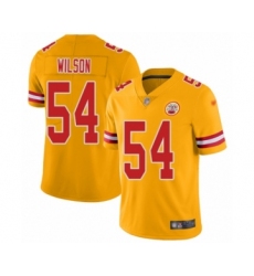 Youth Kansas City Chiefs #54 Damien Wilson Limited Gold Inverted Legend Football Jersey
