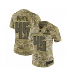 Women's Tampa Bay Buccaneers #45 Devin White Limited Camo 2018 Salute to Service Football Jersey