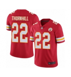 Men's Kansas City Chiefs #22 Juan Thornhill Red Team Color Vapor Untouchable Limited Player Football Jersey