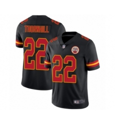 Youth Kansas City Chiefs #22 Juan Thornhill Limited Black Rush Vapor Untouchable Football Jersey