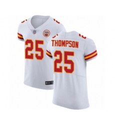 Men's Kansas City Chiefs #25 Darwin Thompson White Vapor Untouchable Elite Player Football Jersey