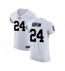 Men's Oakland Raiders #24 Johnathan Abram White Vapor Untouchable Elite Player Football Jersey