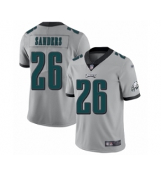 Women's Philadelphia Eagles #26 Miles Sanders Limited Silver Inverted Legend Football Jersey