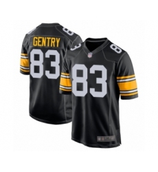 Men's Pittsburgh Steelers #83 Zach Gentry Game Black Alternate Football Jersey