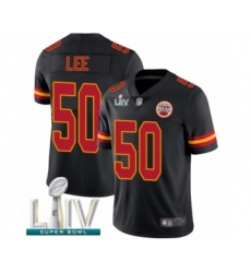 Youth Kansas City Chiefs #50 Darron Lee Limited Black Rush Vapor Untouchable Super Bowl LIV Bound Football Jersey
