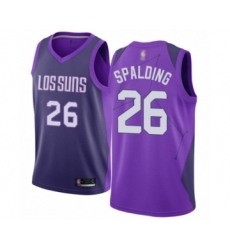 Men's Phoenix Suns #26 Ray Spalding Authentic Purple Basketball Jersey - City Edition