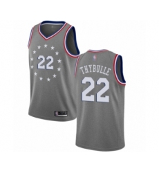 Youth Philadelphia 76ers #22 Mattise Thybulle Swingman Gray Basketball Jersey - City Edition