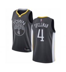 Youth Golden State Warriors #4 Omari Spellman Swingman Black Basketball Jersey - Statement Edition