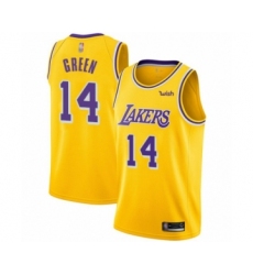 Youth Los Angeles Lakers #14 Danny Green Swingman Gold Basketball Jersey - Icon Edition