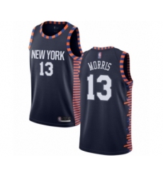 Youth New York Knicks #13 Marcus Morris Swingman Navy Blue Basketball Jersey - 2018-19 City Edition