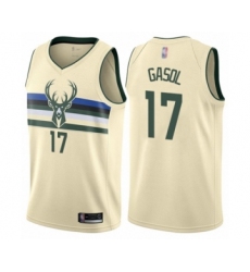 Youth Milwaukee Bucks #17 Pau Gasol White Swingman Jersey - Earned Edition
