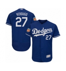 Men's Los Angeles Dodgers #27 Alex Verdugo Royal Blue Flexbase Authentic Collection Baseball Player Jersey