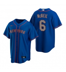 Men's Nike New York Mets #6 Jeff McNeil Royal Alternate Road Stitched Baseball Jersey