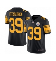 Men's Pittsburgh Steelers #39 Minkah Fitzpatrick Limited Black Rush Vapor Untouchable Football Jersey
