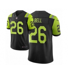 Men New York Jets #26 Le'Veon Bell Black Green City Edition Vapor Limited Jersey