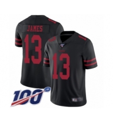 Men's San Francisco 49ers #13 Richie James Black Vapor Untouchable Limited Player 100th Season Football Jersey