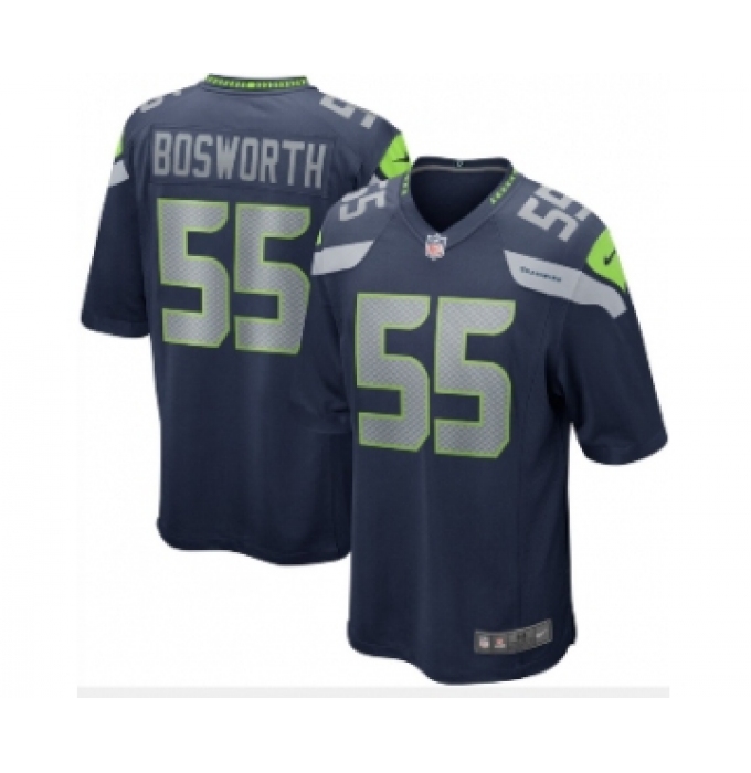 Nike Seattle Seahawks #55 Brian Bosworth Steel Blue Team Color Men's Stitched NFL Vapor Untouchable Limited Jersey