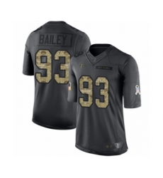 Men's Atlanta Falcons #93 Allen Bailey Limited Black 2016 Salute to Service Football Jersey