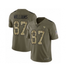 Men's Arizona Cardinals #87 Maxx Williams Limited Olive Camo 2017 Salute to Service Football Jersey