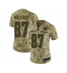 Women's Arizona Cardinals #87 Maxx Williams White Vapor Untouchable Limited Player 100th Season Football Jersey