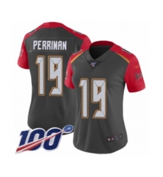 Women's Tampa Bay Buccaneers #19 Breshad Perriman Limited Gray Inverted Legend 100th Season Football Jersey