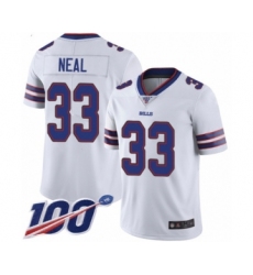 Youth Buffalo Bills #33 Siran Neal White Vapor Untouchable Limited Player 100th Season Football Jersey