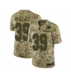Men's Buffalo Bills #39 Levi Wallace Limited Camo 2018 Salute to Service Football Jersey