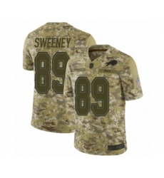Men's Buffalo Bills #89 Tommy Sweeney Limited Camo 2018 Salute to Service Football Jersey