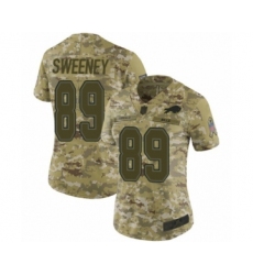 Women's Buffalo Bills #89 Tommy Sweeney Limited Camo 2018 Salute to Service Football Jersey