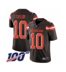 Youth Cleveland Browns #10 Taywan Taylor Brown Team Color Vapor Untouchable Limited Player 100th Season Football Jersey