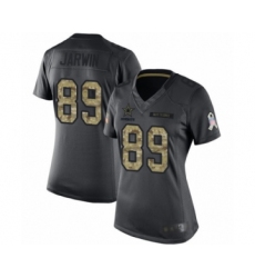 Women's Dallas Cowboys #89 Blake Jarwin Limited Black 2016 Salute to Service Football Jersey